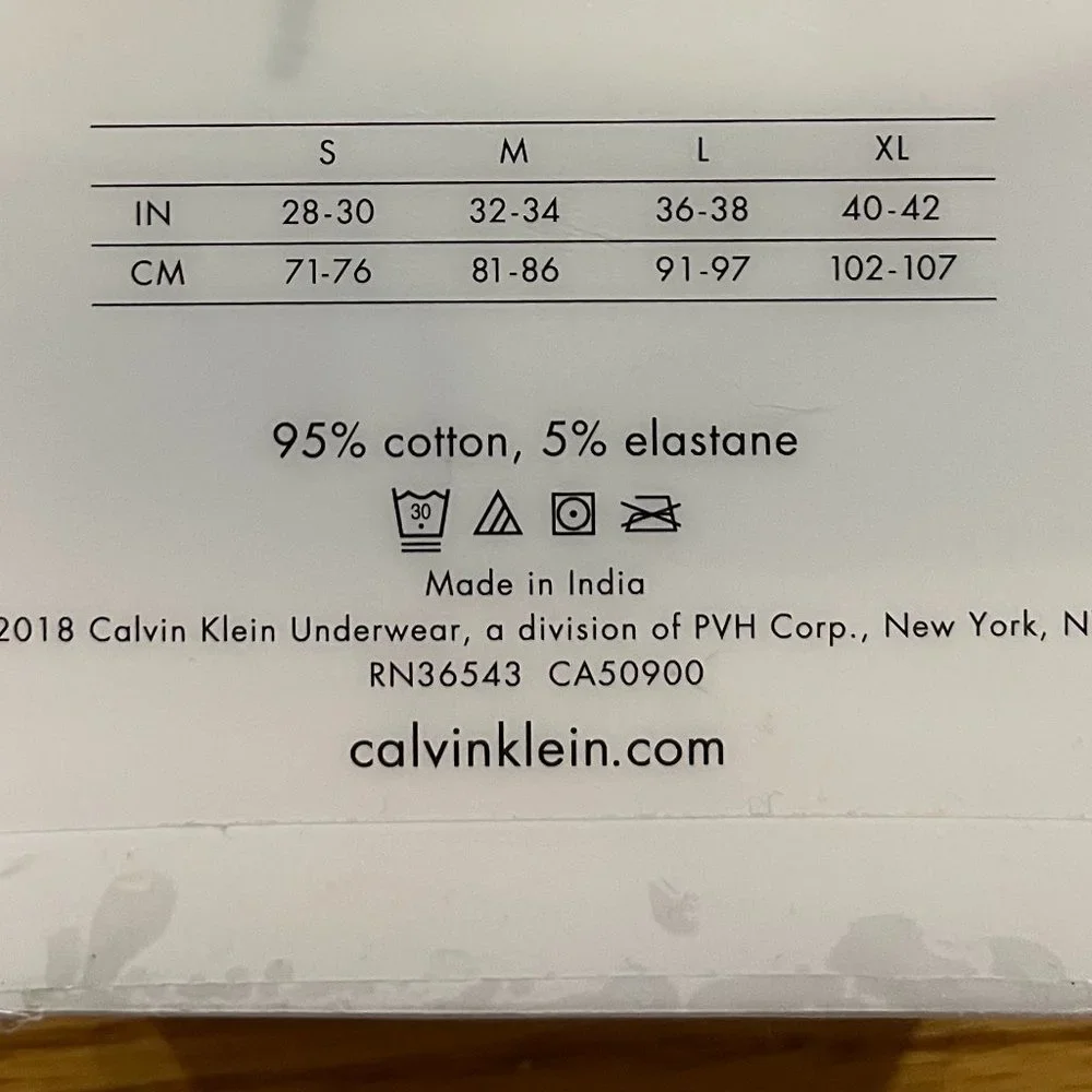 CALVIN‎ KLEIN 3 Pack White Cotton Stretch Boxer Briefs